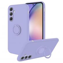 Силиконов твърд гръб TPU кейс / Case Magnetic Finger Ring Car Holder / за Samsung Galaxy A36 - Светлолилав