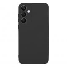 Силиконов калъф / гръб / TPU кейс за Samsung Galaxy S25 FE - черен гръб със защита за камерата