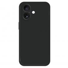 Силиконов калъф / гръб / TPU кейс за Apple iPhone 17 (6.3) - черен гръб със защита за камерата