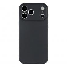 Силиконов калъф / гръб / TPU кейс за Apple iPhone 17 Pro Max (6.9) - черен гръб със защита за камерата