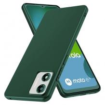 Силиконов калъф / гръб / TPU кейс за Motorola Moto E13 - тъмнозелен
