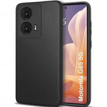 Луксозен силиконов калъф / кейс / Nano TPU за Motorola Moto G85 5G - черен кейс със защита за камерата
