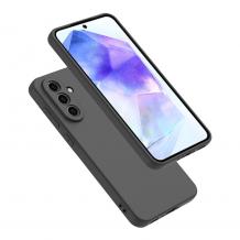 Силиконов калъф / кейс за Samsung A27 - черен гръб със защита за камерата