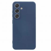 Силиконов калъф / кейс / Nano TPU за Samsung Galaxy A57 5G - тъмно син гръб със защита за камерата