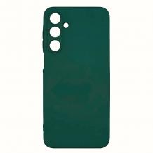 Силиконов калъф / кейс / Nano TPU за Samsung Galaxy S25 Plus - тъмно зелен гръб със защита за камерата