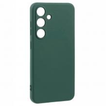 Силиконов калъф / кейс / Nano TPU за Samsung Galaxy A36 5G - тъмно зелен гръб със защита за камерата