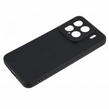 Силиконов калъф / кейс / Nano TPU за Xiaomi 15 - черен гръб със защита за камерата