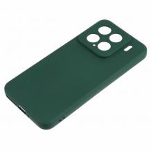 Силиконов калъф / кейс / Nano TPU за Xiaomi 15 - тъмнозелен гръб със защита за камерата