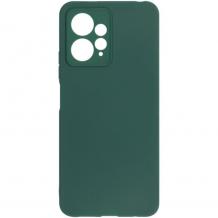 Силиконов калъф / гръб / кейс TPU Silicone Soft Cover case за Xiaomi Redmi Note 12 4G - тъмнозелен със защита за камерата