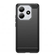 Силиконов калъф / гръб / кейс за Xiaomi Redmi Note 14 5G - черен / carbon