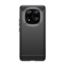 Силиконов калъф / гръб / кейс за Xiaomi Redmi Note 14 Pro+ Plus - черен / carbon