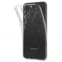 Силиконов калъф / гръб / TPU кейс за Samsung Galaxy A55 - прозрачен със брокат