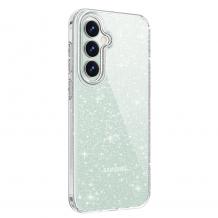 Луксозен силиконов калъф / кейс / Crystal Case за Samsung S26 FE - прозрачен / брокат