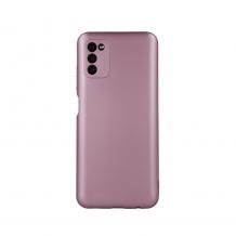 Силиконов калъф / гръб / TPU кейс Metallic Cover за Samsung Galaxy A13 5G / A04s - розов