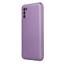 Силиконов калъф / гръб / TPU кейс Metallic Cover за Samsung Galaxy S21 FE - лилав