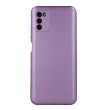 Силиконов калъф / гръб / TPU кейс Metallic Cover за Samsung Galaxy S20 FE - лилав