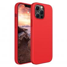 Луксозен силиконов калъф / гръб / Nano TPU кейс за Apple iPhone 14 Pro - червен