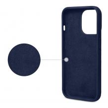 Луксозен силиконов калъф / гръб / Nano TPU кейс за Apple iPhone 14 Pro Max - тъмно син
