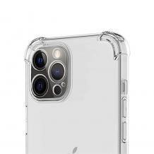 Удароустойчив силиконов калъф / гръб / TPU кейс за iPhone 14 Pro Max - прозрачен