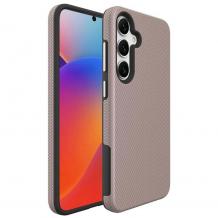 Силиконов твърд кейс Vmax Triangle Samsung Galaxy S25 - розов гръб