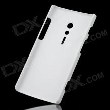 Заден предпазен твърд гръб / капак / за Sony Xperia Ion Lt28i - бял