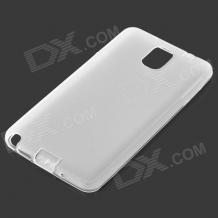 Силиконов гръб / калъф / TPU за Samsung Galaxy Note 3 N9000 N9005  - бял / матиран