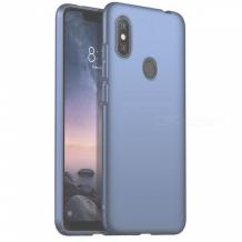 Твърд гръб за Xiaomi RedMi Note 6 / Note 6 Pro - тъмно син / мат