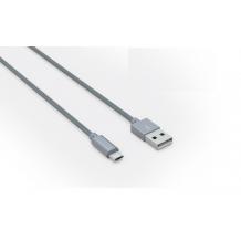 Оригинален USB кабел LDNIO Micro USB Cable LS-08 за Samsung, LG, HTC, Sony, Lenovo и други - сребрист / кръгъл