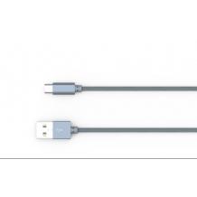Оригинален USB кабел LDNIO Micro USB Cable LS-08 за Samsung, LG, HTC, Sony, Lenovo и други - сребрист / кръгъл