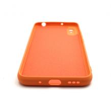 Луксозен силиконов калъф / гръб / Nano TPU за Samsung Galaxy S21 - оранжев