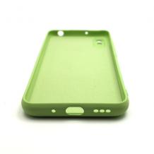 Луксозен силиконов калъф / гръб / Nano TPU за Samsung Galaxy A21s - зелен