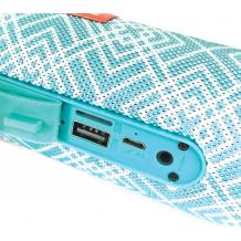 Bluetooth тонколона T&G 604 + Power Bank / T&G 604 Bluetooth Speaker + Power Bank - светло синя