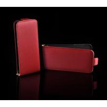 Луксозен сатенен калъф Flip за Sony Xperia P Lt22i - червен