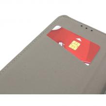 Кожен калъф Magnet Case със стойка за Samsung Galaxy A50 / A50S / A30S  - черен