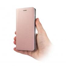 Луксозен кожен калъф Flip тефтер Vennus за Huawei P20 Pro - Rose Gold
