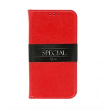 Луксозен кожен калъф Special Case за Samsung Galaxy S20 FE - Червен