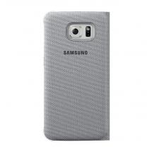 Оригинален калъф S View Cover EF-CG920B за Samsung Galaxy S6 G920 - сребрист