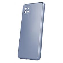 Силиконов калъф / гръб / TPU кейс Metallic Cover за Samsung Galaxy A22 4G - светло син