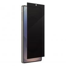 Privacy 5D full cover Tempered glass Full Glue screen protector за Samsung Galaxy S25 Ultra / Privacy стъклен скрийн протектор с лепило от вътрешната страна за Samsung Galaxy S25 Ultra - черен / прозрачен