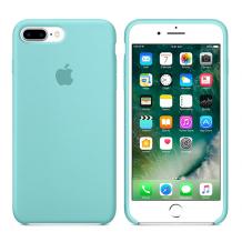 Оригинален гръб Silicone Cover за Apple iPhone 7 Plus / iPhone 8 Plus - светло син