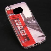 Силиконов калъф / гръб / TPU за Samsung Galaxy S7 G930 - Telephone in London / сив