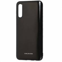 Силиконов калъф / гръб / Molan Cano Glossy Jelly Case за Samsung Galaxy Note 10 Plus N975 -  черен / гланц / брокат