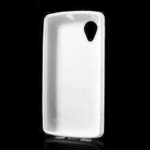 Силиконов калъф / гръб / TPU S-Line за LG Nexus 5 E980 - бял
