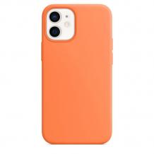 Луксозен силиконов калъф / гръб / Nano TPU за Xiaomi Mi 11 Lite - оранжев