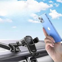 Стойка за кола с безжично зареждане Yesido C187 / Wireless Fast Charging Car Holder Yesido C187 15W - черна