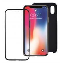 Луксозен твърд гръб 2in1 360° Full Cover за Apple iPhone 12 /12 Pro 6.1'' - черен