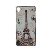 Твърд гръб / капак / за Sony Xperia Z3 - Айфелова кула / Eiffel Tower Paris