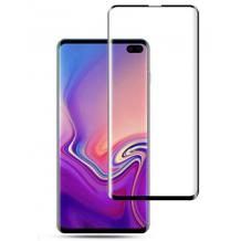 Оригинално извит удароустойчив скрийн протектор PET / 3D full cover Screen Protector за дисплей на Samsung Galaxy S10 - черен