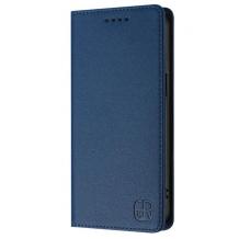 Кожен калъф Flip тефтер Magnetic Book Pro със стойка за Samsung Galaxy S25 Ultra - тъмносин