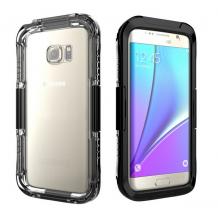 Водоустойчив калъф / Waterproof Heavy Duty Phone Case Cover за Samsung Galaxy S6 G920 - черен